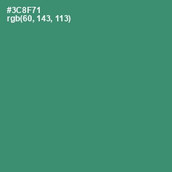 #3C8F71 - Sea Green Color Image