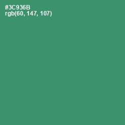 #3C936B - Sea Green Color Image