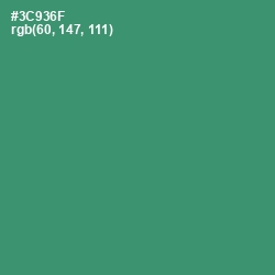 #3C936F - Sea Green Color Image