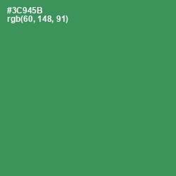 #3C945B - Sea Green Color Image