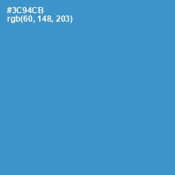 #3C94CB - Curious Blue Color Image