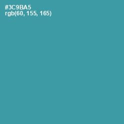 #3C9BA5 - Boston Blue Color Image