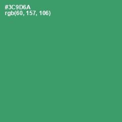 #3C9D6A - Sea Green Color Image