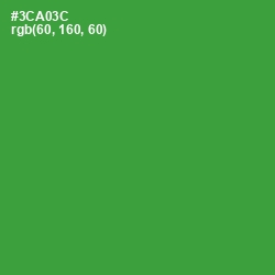 #3CA03C - Forest Green Color Image