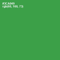 #3CA049 - Sea Green Color Image