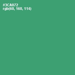 #3CA072 - Sea Green Color Image