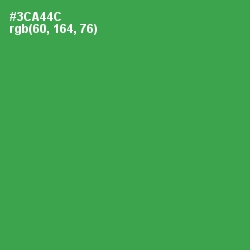 #3CA44C - Sea Green Color Image
