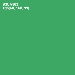 #3CA863 - Sea Green Color Image