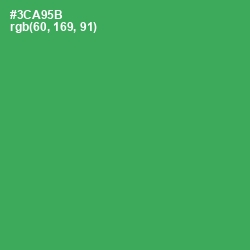 #3CA95B - Sea Green Color Image