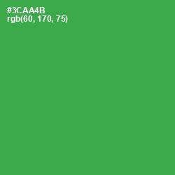 #3CAA4B - Sea Green Color Image