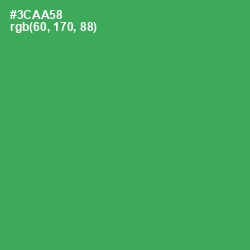 #3CAA58 - Sea Green Color Image