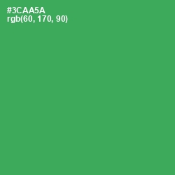 #3CAA5A - Sea Green Color Image