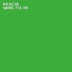 #3CAC3B - Forest Green Color Image