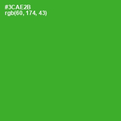 #3CAE2B - Forest Green Color Image