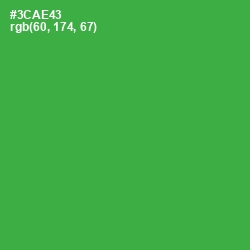 #3CAE43 - Sea Green Color Image