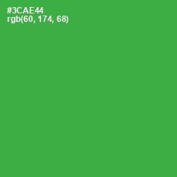 #3CAE44 - Sea Green Color Image