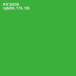 #3CB03B - Forest Green Color Image