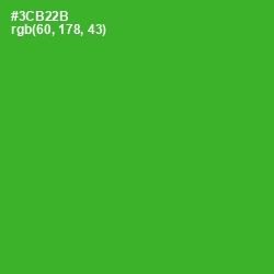 #3CB22B - Forest Green Color Image