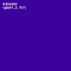#3D029D - Blue Gem Color Image