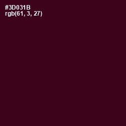 #3D031B - Aubergine Color Image