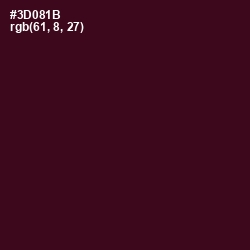 #3D081B - Aubergine Color Image