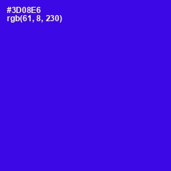 #3D08E6 - Blue Color Image