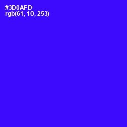 #3D0AFD - Blue Color Image