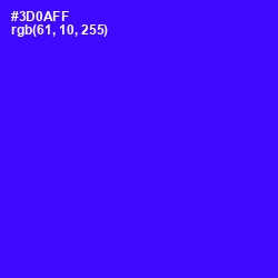 #3D0AFF - Blue Color Image