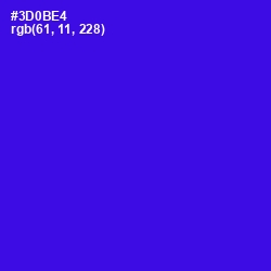 #3D0BE4 - Blue Color Image