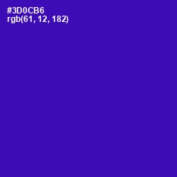 #3D0CB6 - Blue Gem Color Image