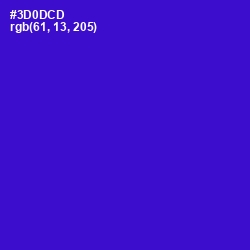 #3D0DCD - Dark Blue Color Image