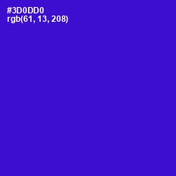 #3D0DD0 - Dark Blue Color Image