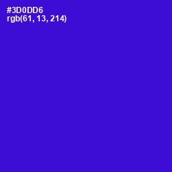 #3D0DD6 - Dark Blue Color Image