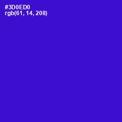 #3D0ED0 - Dark Blue Color Image