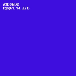 #3D0EDD - Dark Blue Color Image