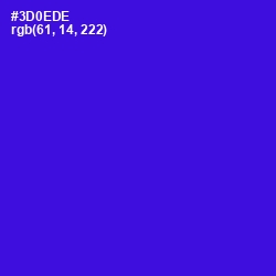 #3D0EDE - Dark Blue Color Image