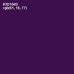 #3D104D - Grape Color Image