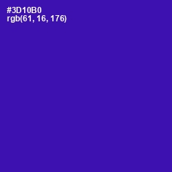 #3D10B0 - Blue Gem Color Image