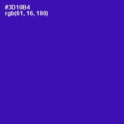 #3D10B4 - Blue Gem Color Image