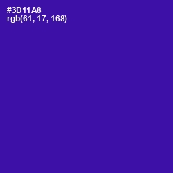#3D11A8 - Blue Gem Color Image