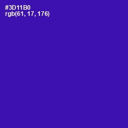 #3D11B0 - Blue Gem Color Image