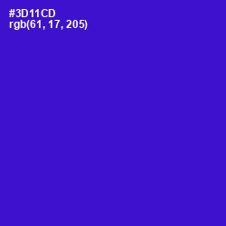 #3D11CD - Dark Blue Color Image