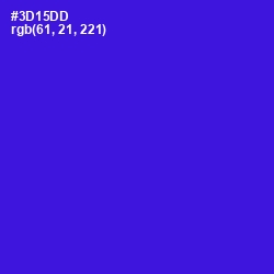 #3D15DD - Dark Blue Color Image