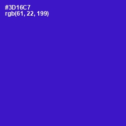 #3D16C7 - Dark Blue Color Image