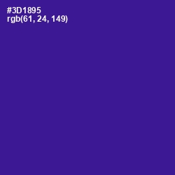 #3D1895 - Blue Gem Color Image