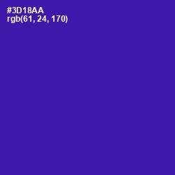 #3D18AA - Blue Gem Color Image
