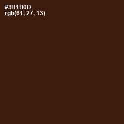 #3D1B0D - Clinker Color Image