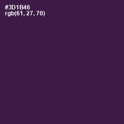 #3D1B46 - Grape Color Image