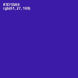 #3D1BA9 - Blue Gem Color Image