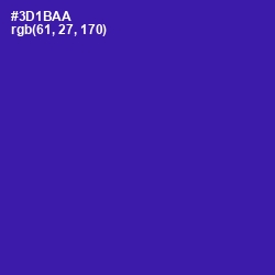 #3D1BAA - Blue Gem Color Image